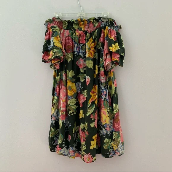 Anthropologie | Off The Shoulder Floral Dress - Picture 5 of 6